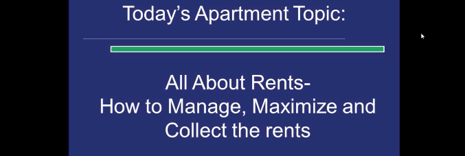 Maximize Apartment Rent and How to Manage & Collect Rents – SVN Rock Advisors Free Webinar